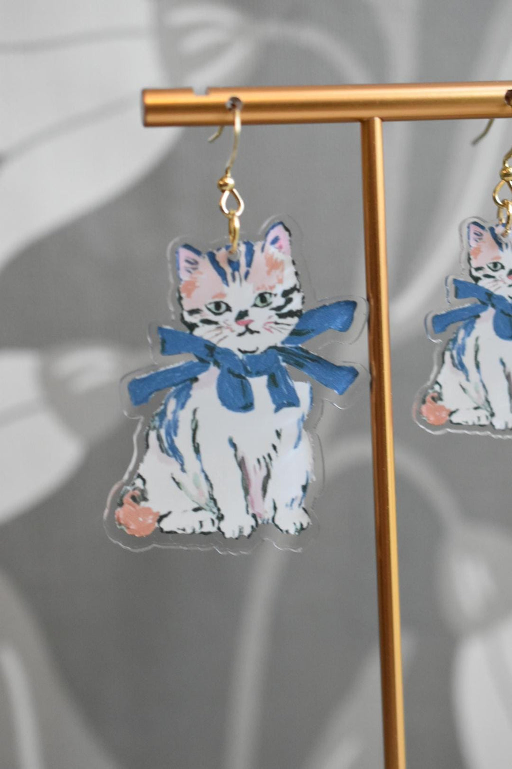 Cute Cat Whimsical Vintage Earrings