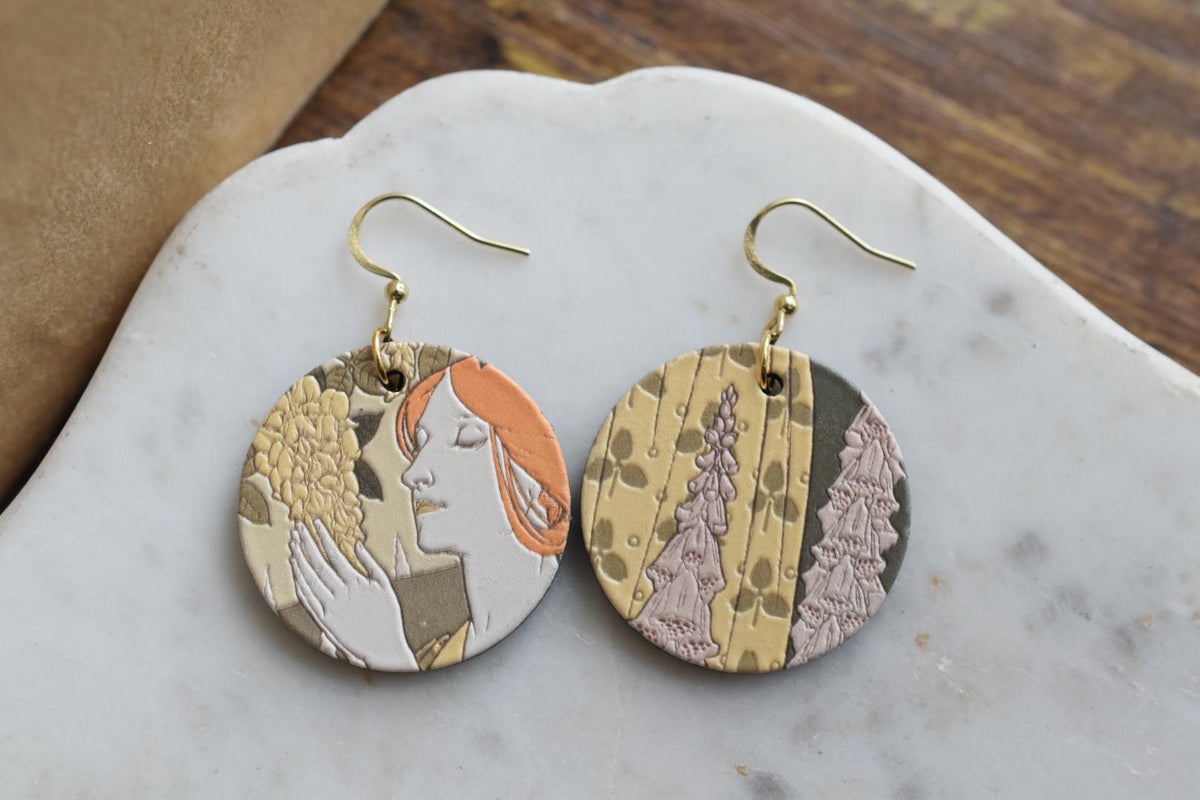 Maurice Verneuil Laburnum and Foxgloves Earrings