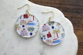 Mediterranean Coastal Earrings Greek Island