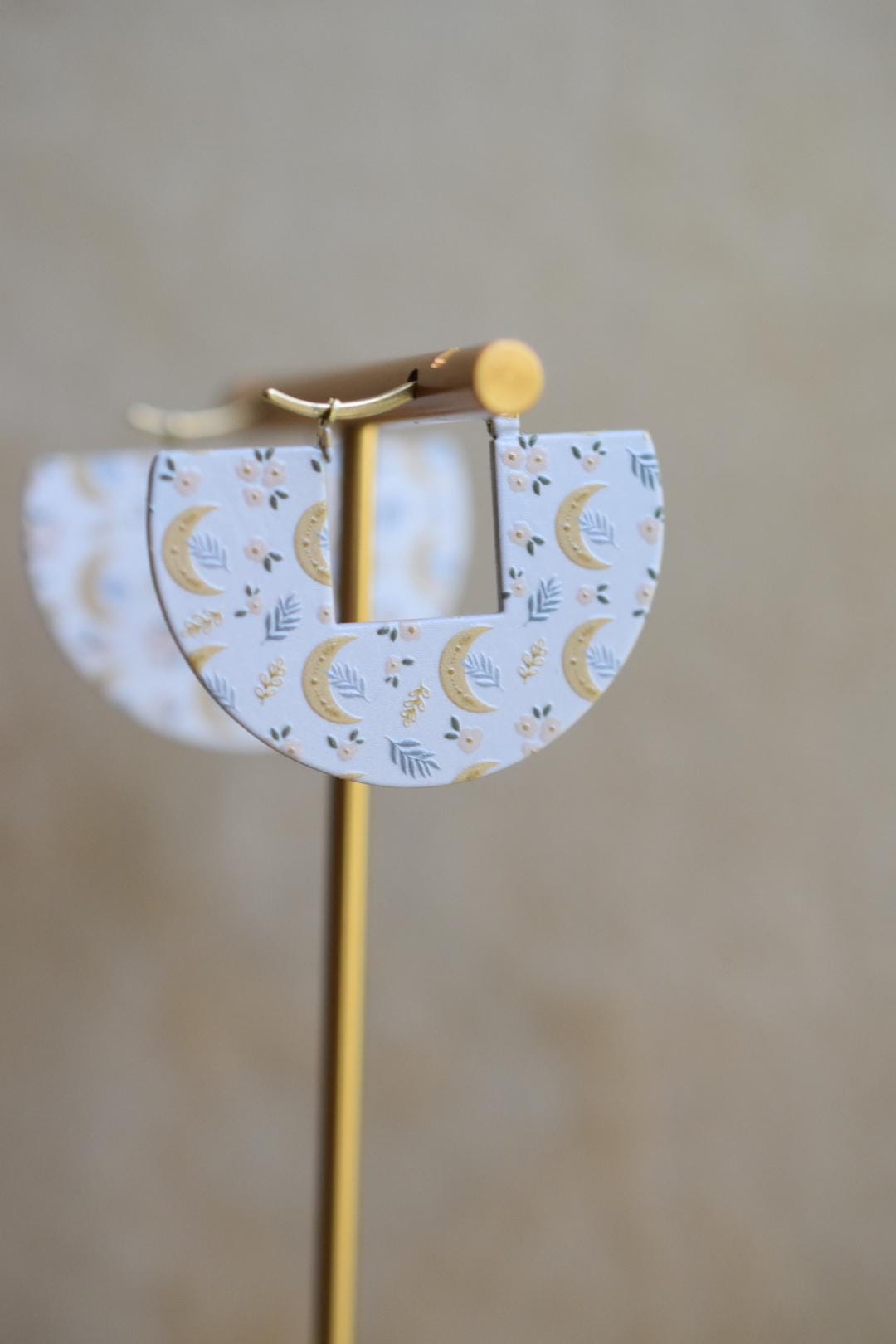 Crescent Moon Boho Earrings