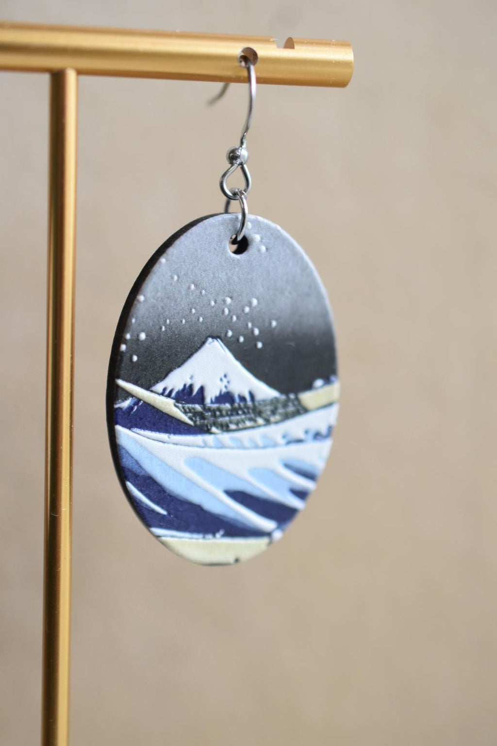 Katsushika Hokusai The Great Wave of Kanagawa Earrings