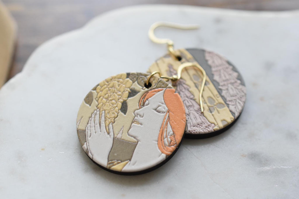 Maurice Verneuil Laburnum and Foxgloves Earrings