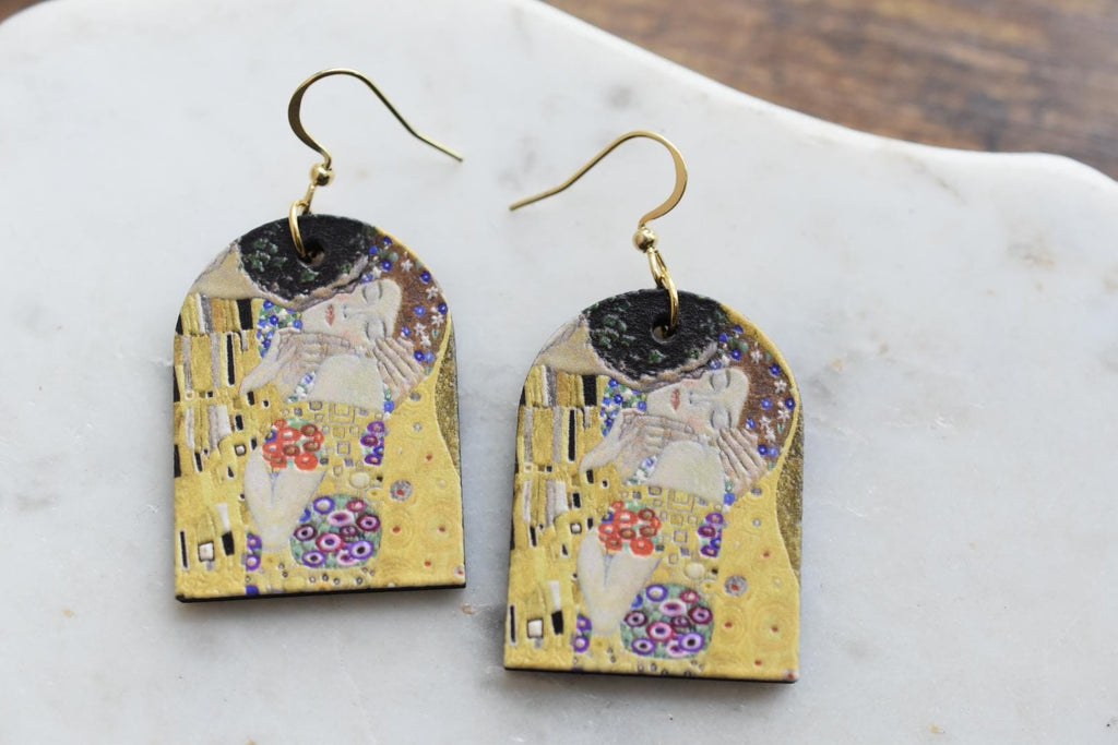 Gustav Klimt The Kiss Earrings