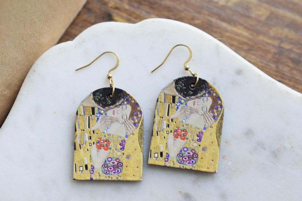 Gustav Klimt The Kiss Earrings