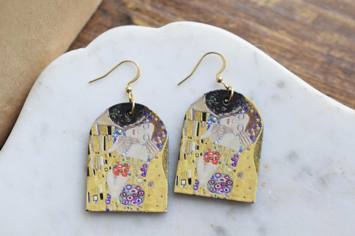 Gustav Klimt The Kiss Earrings