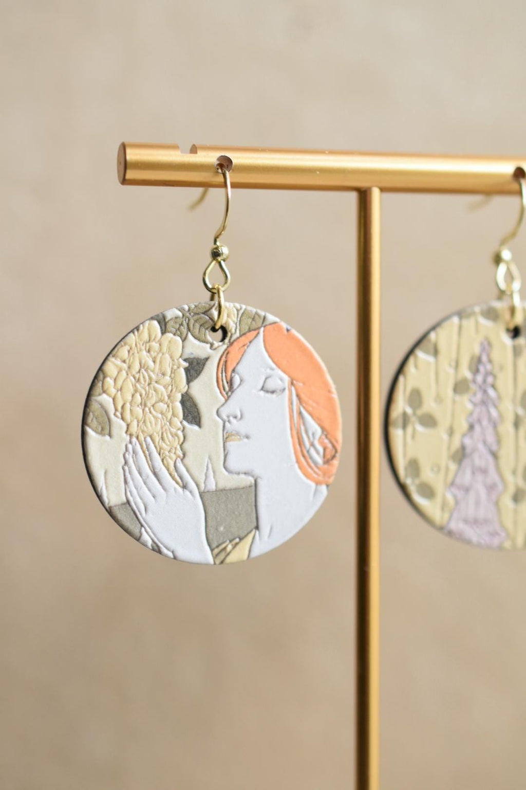 Maurice Verneuil Laburnum and Foxgloves Earrings