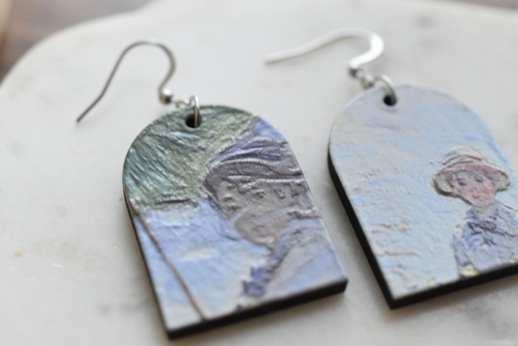 Claude Monet Madame Monet and Her Son Earrings