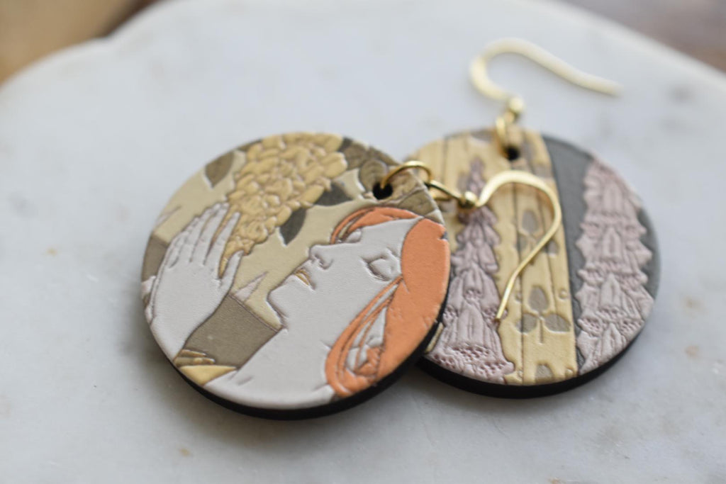 Maurice Verneuil Laburnum and Foxgloves Earrings