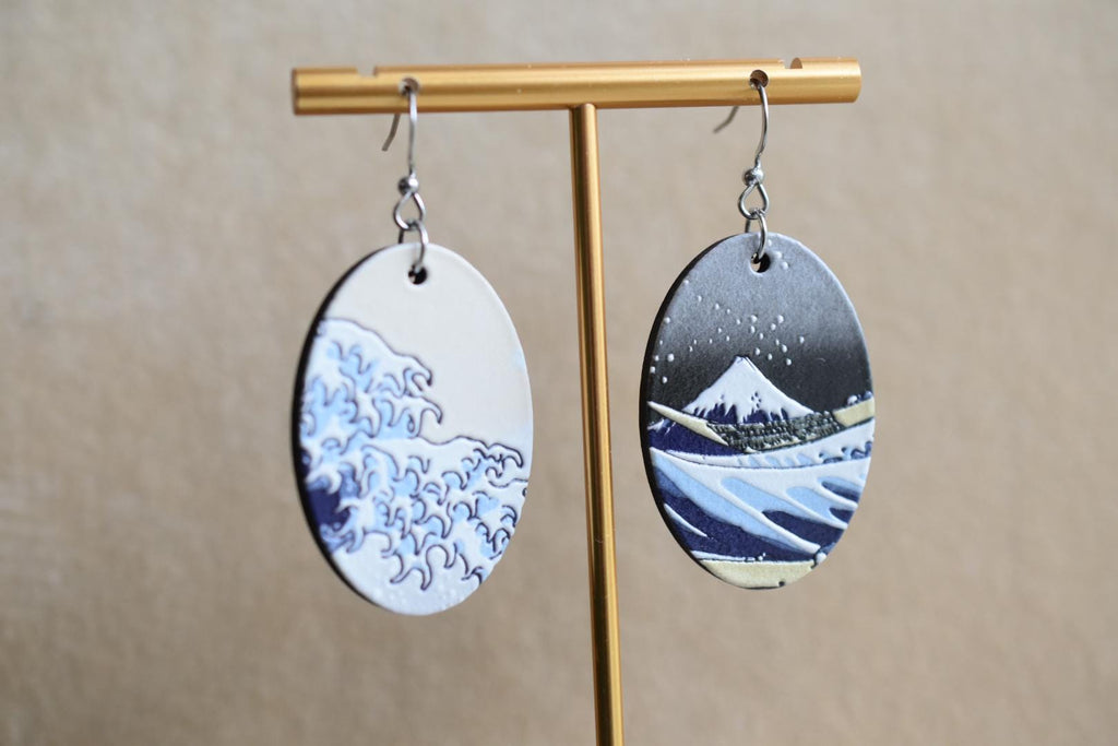 Katsushika Hokusai The Great Wave of Kanagawa Earrings