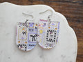 Patchwork Halloween Goose Spooky Earrings