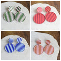 Modern Colorful Striped Acrylic Earrings