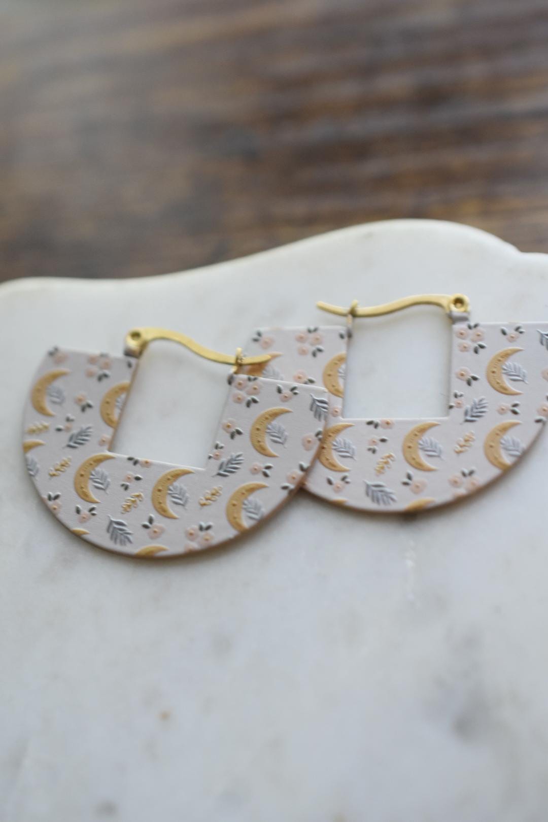 Crescent Moon Boho Earrings