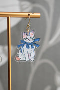 Cute Cat Whimsical Vintage Earrings