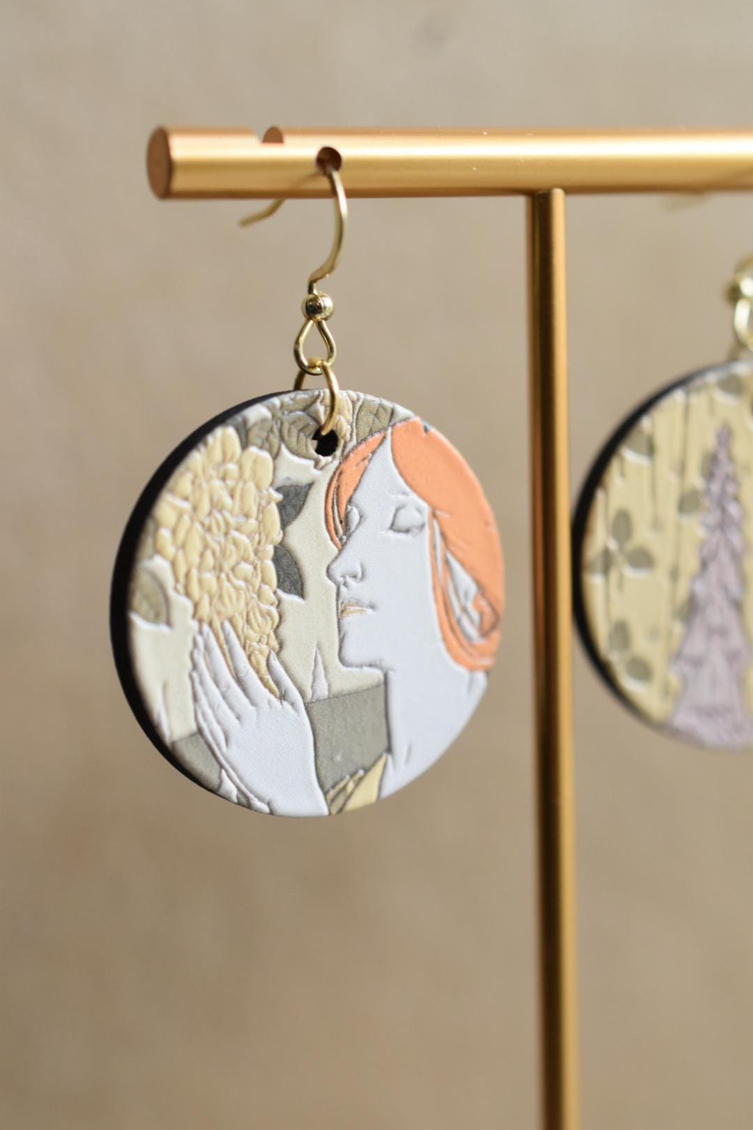 Maurice Verneuil Laburnum and Foxgloves Earrings