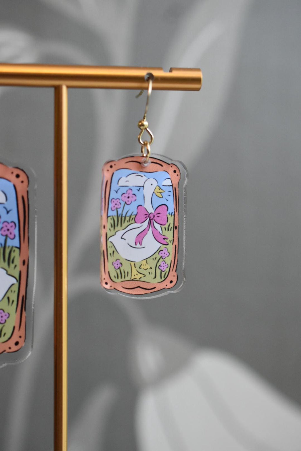 Cute Goose Vintage Style Earrings