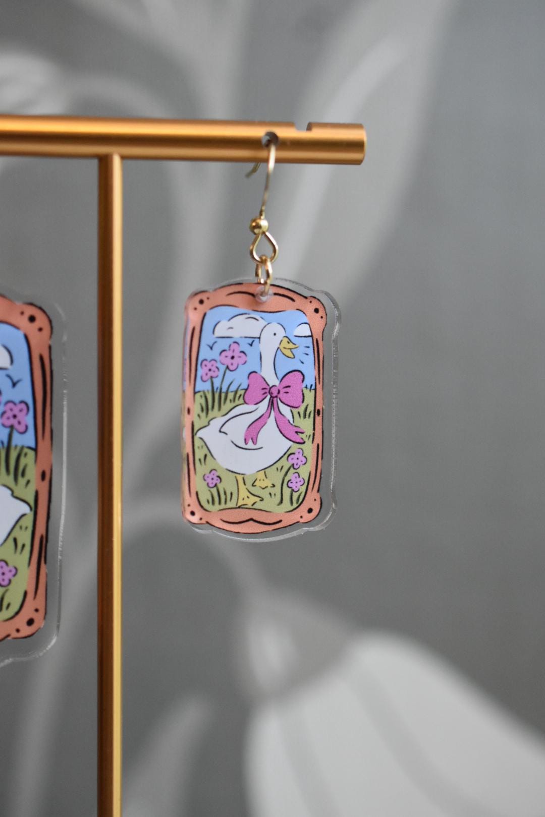 Cute Goose Vintage Style Earrings