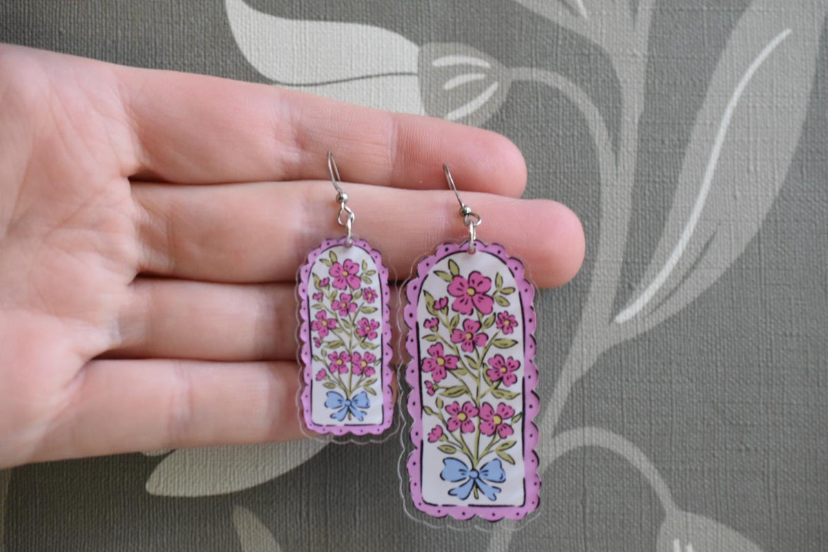 Floral Whimsy Cottagecore Earrings