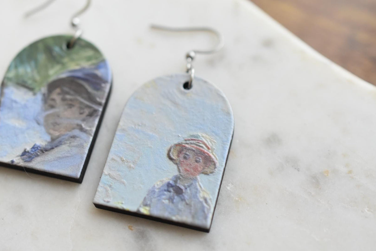 Claude Monet Madame Monet and Her Son Earrings