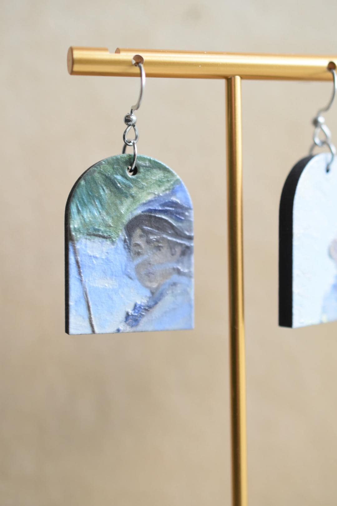 Claude Monet Madame Monet and Her Son Earrings