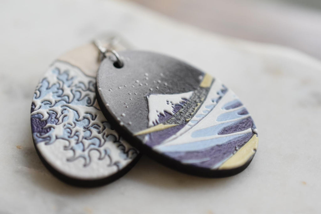 Katsushika Hokusai The Great Wave of Kanagawa Earrings