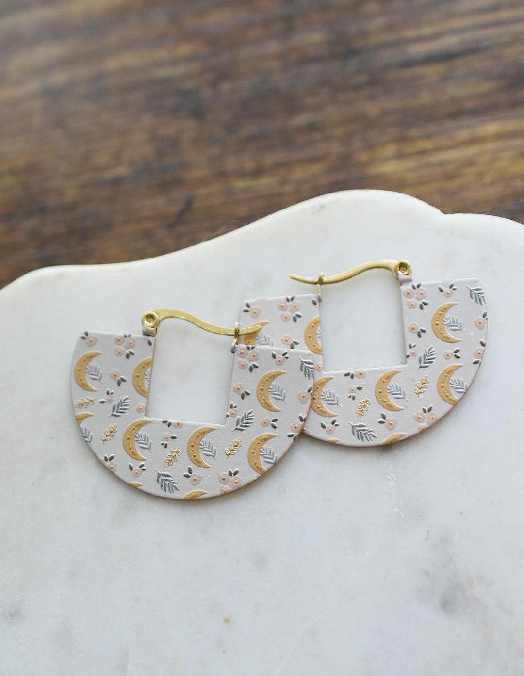 Crescent Moon Boho Earrings