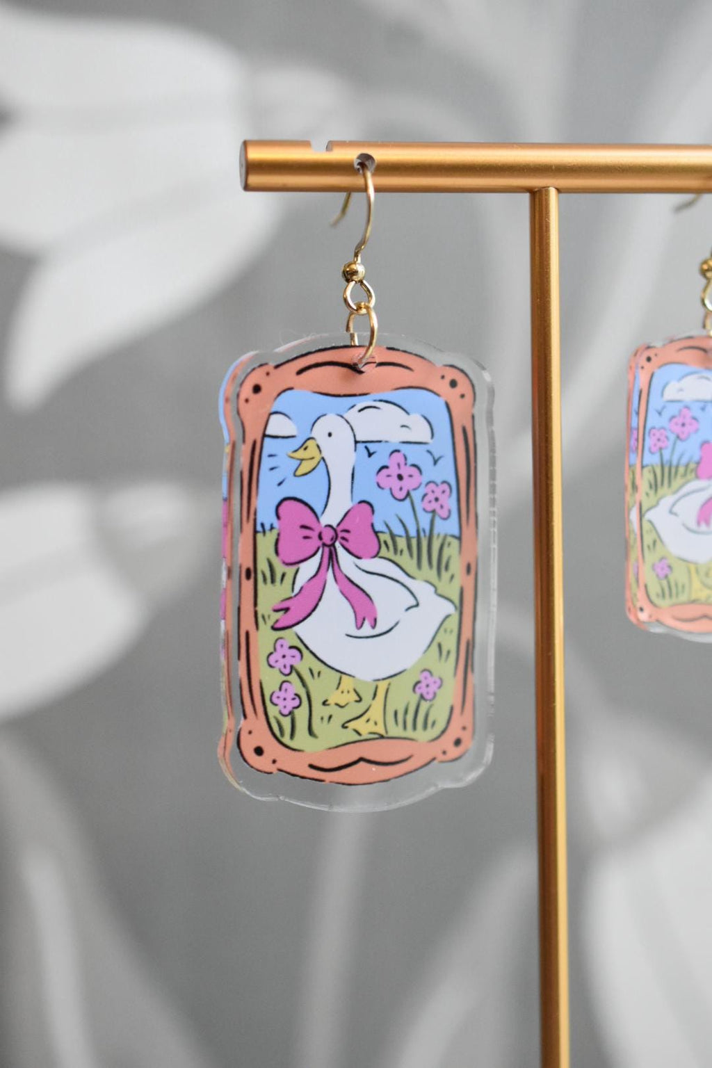 Cute Goose Vintage Style Earrings