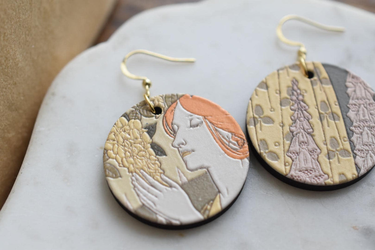 Maurice Verneuil Laburnum and Foxgloves Earrings