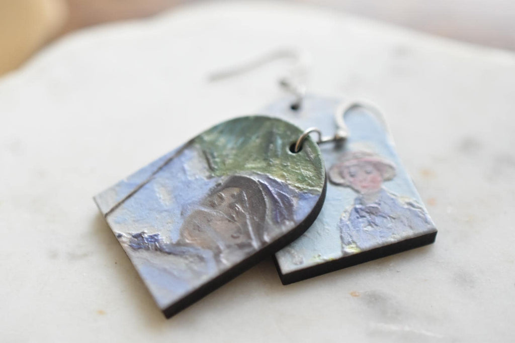 Claude Monet Madame Monet and Her Son Earrings