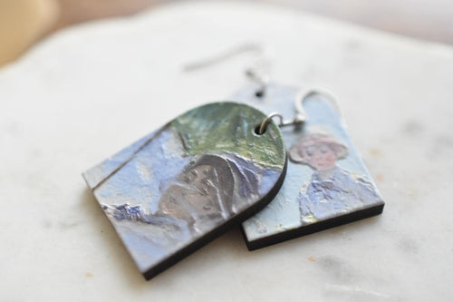 Claude Monet Madame Monet and Her Son Earrings