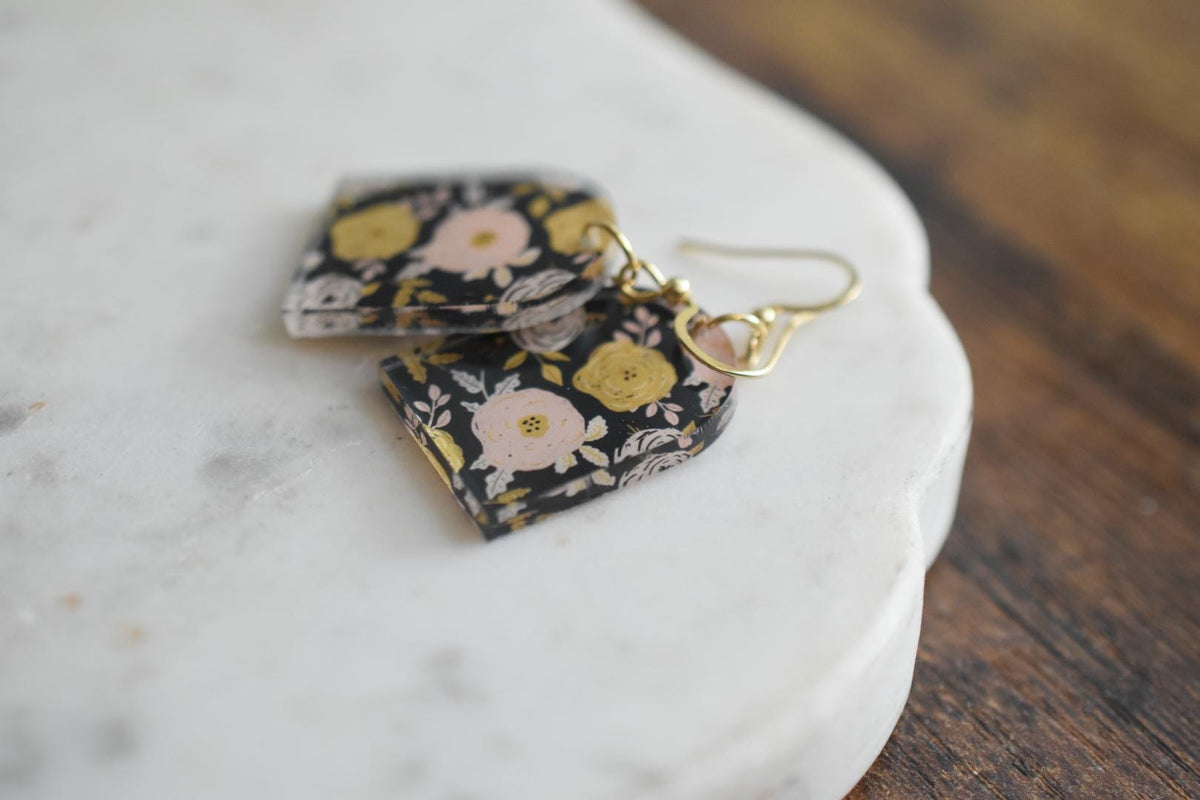 Moody Floral Arch Cottagecore Earrings
